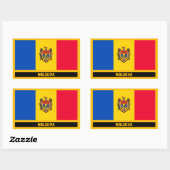 Moldavië-vlag Rechthoekige Sticker (Vel)