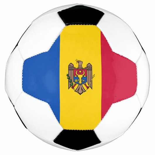 Moldavië-vlag Voetbal (Voorkant)