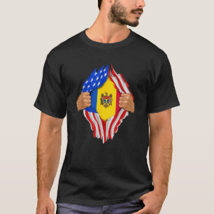 moldavisch bloed in me moldavië vlaggeschenk t-shirt