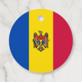 Moldavische vlag bedankjes labels (Achterkant)