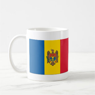 Moldavische vlag en volkslied naam porselein Mok