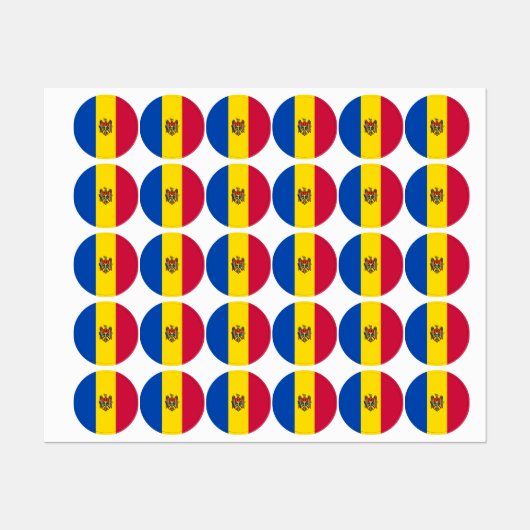 Moldavische vlag labels (Vel)