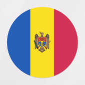 Moldavische vlag labels (Design 2)