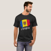 Moldavische vlag Moldavië T-shirt (Voorkant volledig)