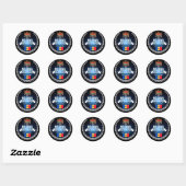 Moldova Ronde Sticker (Vel)