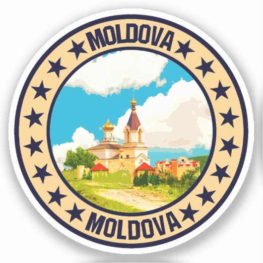 Moldova Sticker (Voorkant)