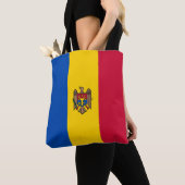 Moldova Vlag Draagtas (Dichtbij)