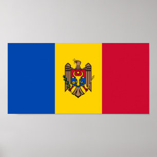 Moldova Vlag Poster