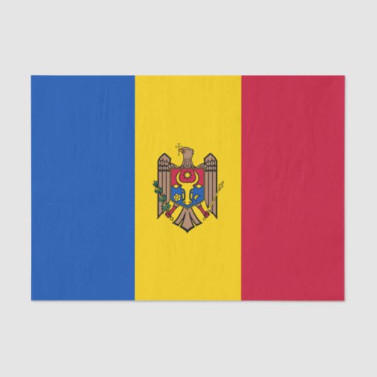 Moldova Vlag Tissuepapier (Voorkant)