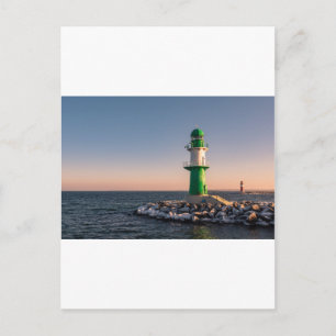 Mole aan de kust van het Oostzeegebied in Duitslan Briefkaart