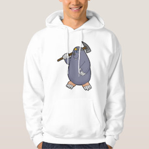 Mole als boer met Pickaxe & Spotlight Hoodie