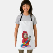 Mole als brandweerman met slang schort (Insitu)