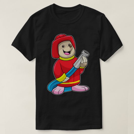 Mole als brandweerman met slang t-shirt (Design voorkant)