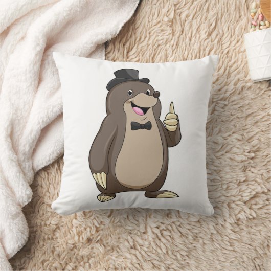 Mole als Groom met Stropdas Kussen (Deken)