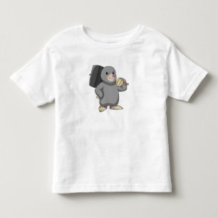 Mole als Handyman met Hammer Kinder Shirts