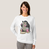 Mole als zanger met microfoon t-shirt (Voorkant volledig)