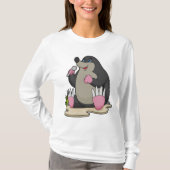 Mole als zanger met microfoon t-shirt (Voorkant)