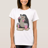 Mole als zanger met microfoon t-shirt (Voorkant)