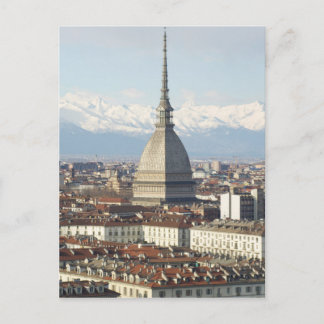 Mole Antonelliana in Turijn, Italië, gezien van de Briefkaart