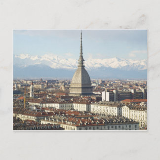 Mole Antonelliana in Turijn, Italië, gezien van de Briefkaart