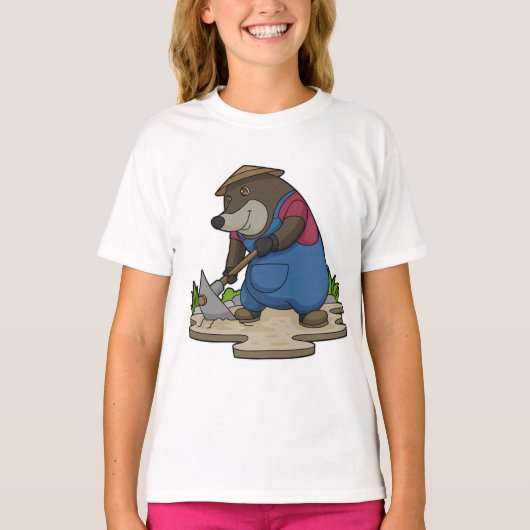 Mole as Farmer T-shirt (Voorkant)
