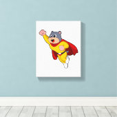 Mole as Hero Canvas Afdruk (Insitu (Houten vloer))