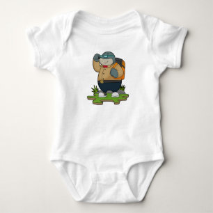 Mole as Hiker with Backpack Romper