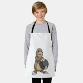 Mole bij Bowling met Bowling ball Schort (Gedragen)