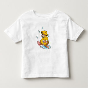 Mole bij Regen met regendruppels Kinder Shirts