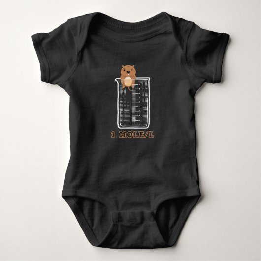 Mole Chemistry Cute Science Romper (Voorkant)