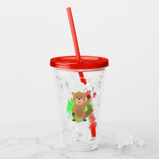 Mole clipart acryl drinkbeker (Voorkant ijs)