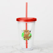 Mole clipart acryl drinkbeker (Voorkant)