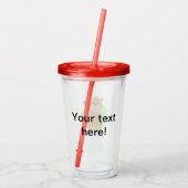 Mole clipart acryl drinkbeker (Achterkant)