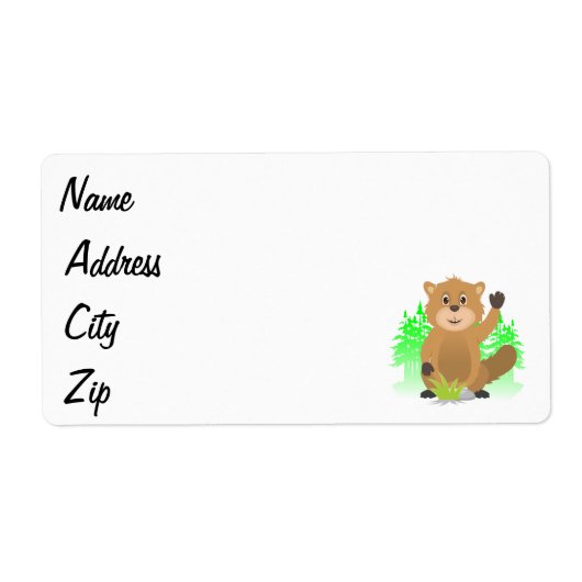 Mole clipart etiket (Voorkant)