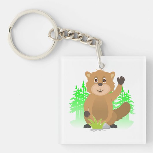 Mole clipart sleutelhanger (Voorkant)