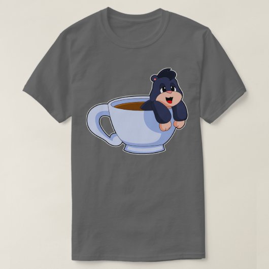 Mole Coffee Cup T-shirt (Design voorkant)