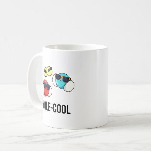 Mole-Cool Funny Molecule Pun Koffiemok (Voorkant links)