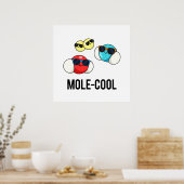 Mole-Cool Funny Molecule Pun Poster (Keuken)