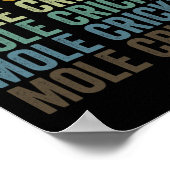 Mole Cricket Retro  Poster (Hoek)