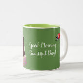 Mole et papillon bonjour Mug (Devant droit)