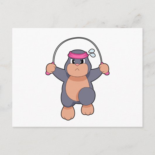 Mole Fitnesstouw Briefkaart (Voorkant)