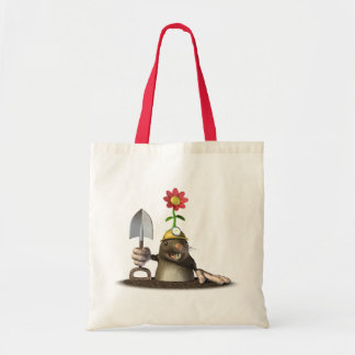 Mole in een gat tote bag