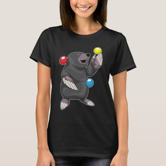 Mole Juggler Juggle T-shirt (Voorkant)