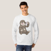 Mole met aardworm t-shirt (Voorkant volledig)