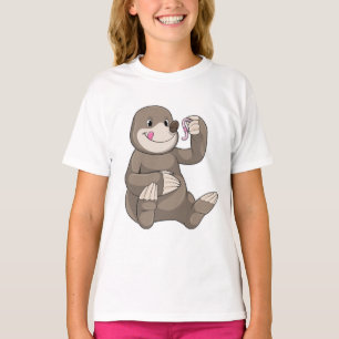 Mole met aardworm t-shirt