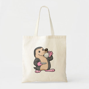 Mole met Cup Koffie & saucer Tote Bag