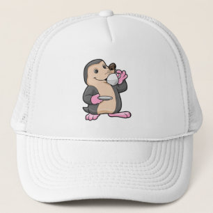 Mole met Cup Koffie & saucer Trucker Pet