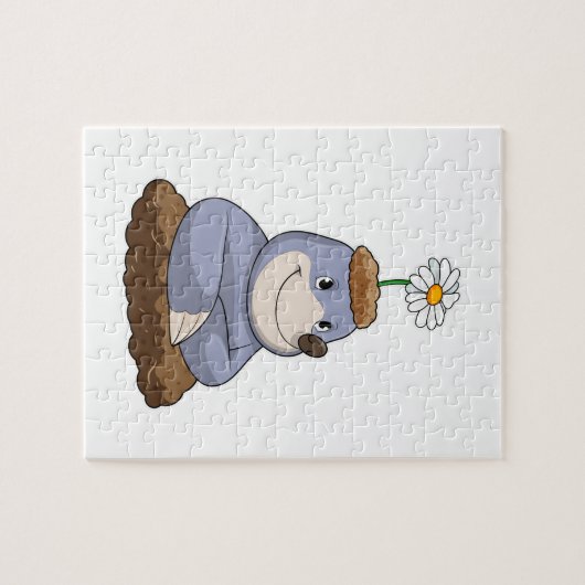 Mole met Daisy Flower Legpuzzel (Horizontaal)
