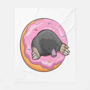 Mole met Donut Fleece Deken
