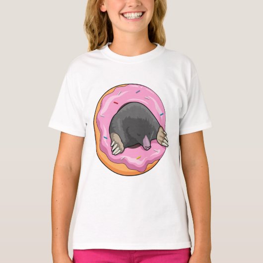 Mole met Donut T-shirt (Voorkant)